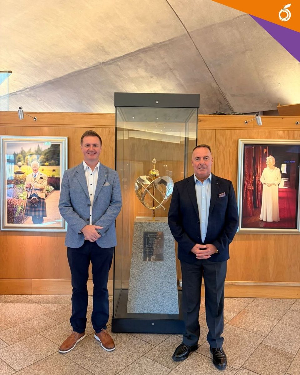 OrangeOrderScot's tweet photo. MWGM Bro. Andrew Murray, and Executive Officer Bro. David Walters, held constructive meetings with political leaders, last week, at the Scottish Parliament to discuss a range of important issues affecting the Loyal Orange Institution of Scotland. https://t.co/9dFEiHlr0C