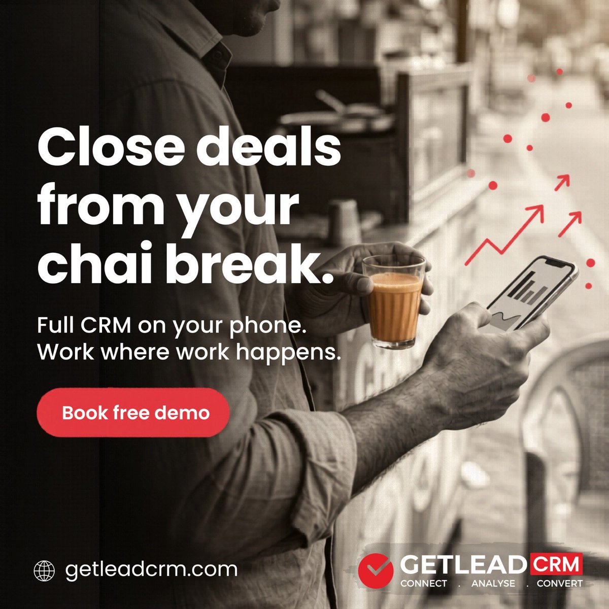 getleadconnect's tweet photo. Deals don’t wait until you’re at your desk—and neither should your CRM.

With Getlead CRM, manage leads, track opportunities, and close deals from anywhere.

Work smarter. Close faster. Grow better.

Connect with us for a free demo.   
+91 8453555000
https://t.co/m5B6yMAcQa

#CRM https://t.co/zCSnNyYJwm