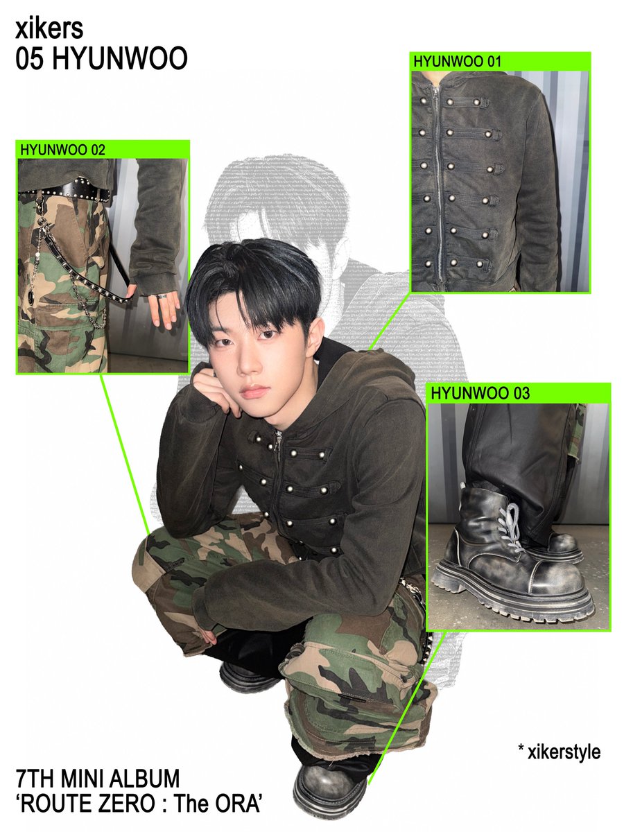 xikerstyle] 'ROUTE ZERO : The ORA' 🆗📸 #xikers #싸이커스 #HYUNWOO