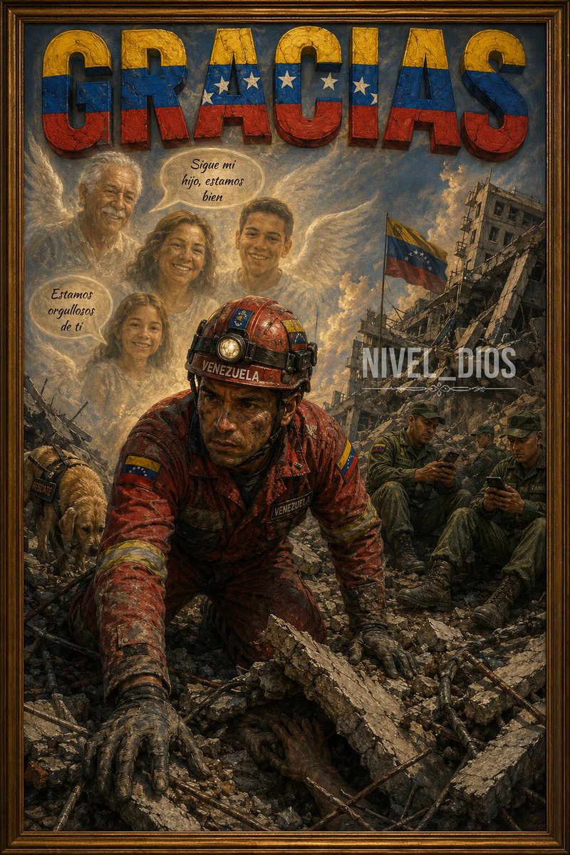 NIVEL_DI0S's tweet photo. Quiero darle las GRACIAS a esos VOLUNTARIOS que aún perdiendo familiares, en los terremotos de Venezuela, están ayudando y SALVANDO VIDAS. Con sus ángeles a la espalda. Mientras los militares no hacen nada, roban, estan con sus teléfonos y con el uniforme impoluto. #Terremoto https://t.co/Llg0pYjKrY
