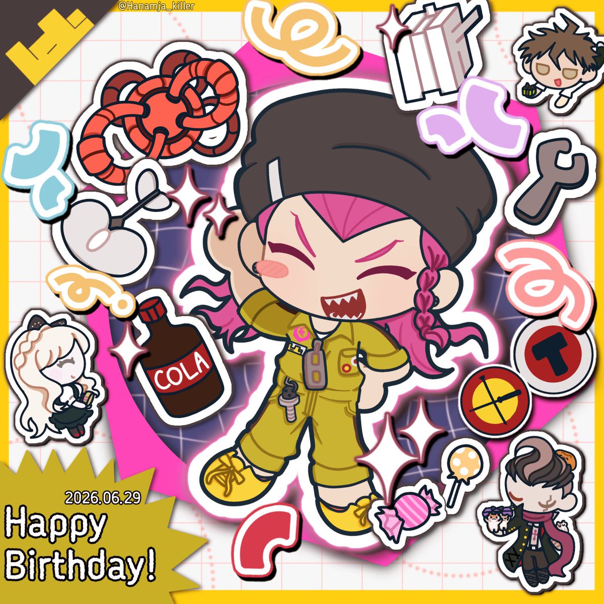 Hanamja_killer's tweet photo. #左右田和一生誕祭2026
 #左右田和一誕生祭2026

🔧🎉🥳👏🎈 https://t.co/VDnt8Gi9as