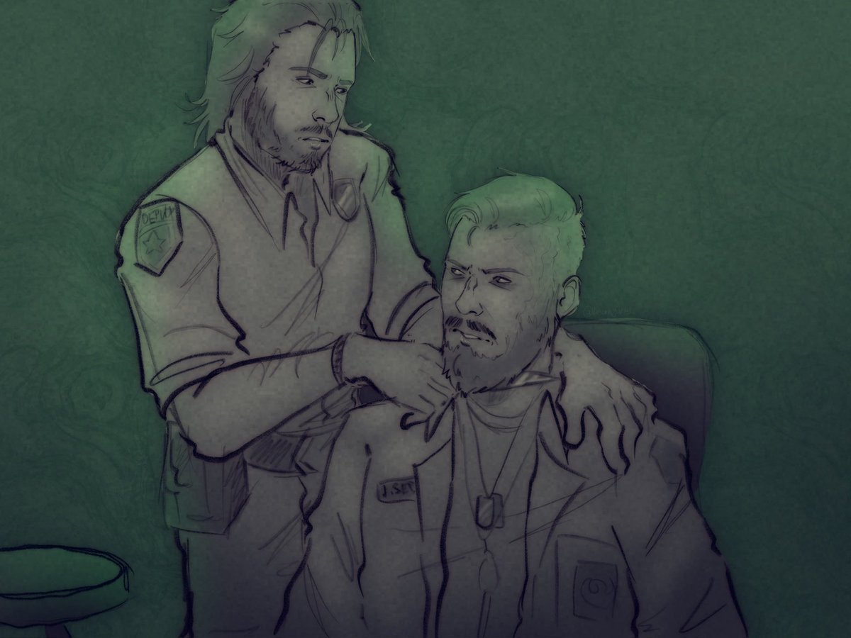 realkennyarts's tweet photo. Art for a trade i did with @somepersonyan ❤️ Thank you again so much for doing this trade with me, it was so much fun ❤️ (posting both versions) 
#farcry5 #jacobseed #stacipratt #farcry https://t.co/oBxzgAN4DQ