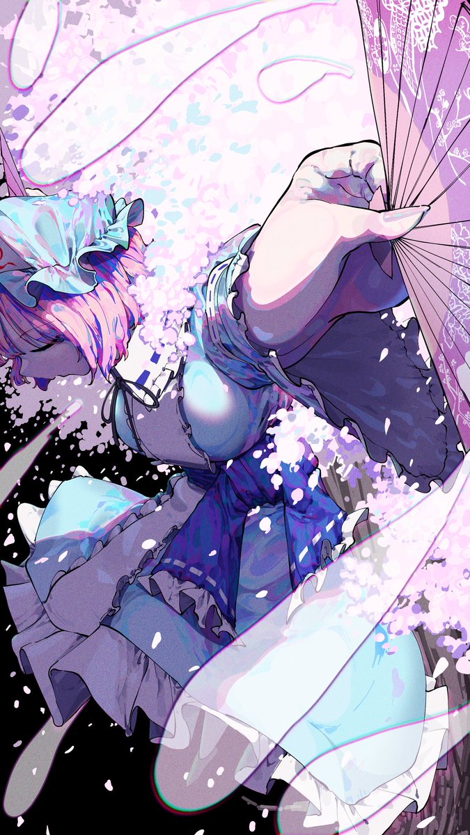 yuuuuuara2525's tweet photo. 🌸幽々子＆紫🌸

 #イラスト
 #東方Projectㅤㅤㅤㅤ https://t.co/u7WsXGae3Z