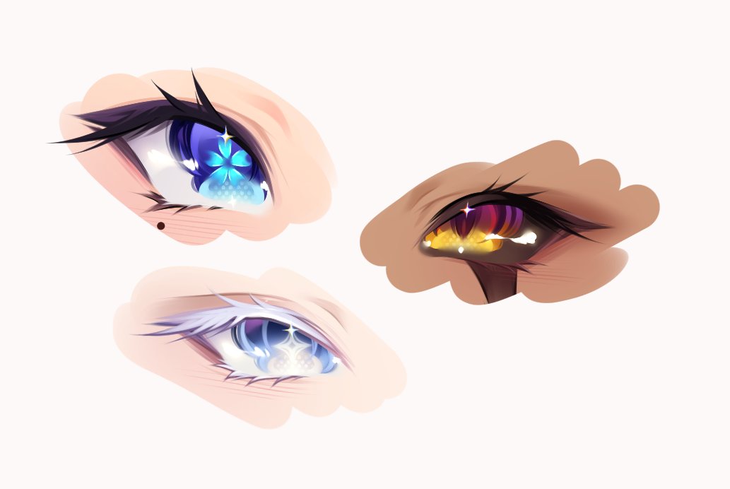 qloomii's tweet photo. Test 1~
I wanna try out some different styles for the next one but this was fun!

eyes of @xambahhx @lunahasmoved @EliseArtemia 💜 https://t.co/mjiR3ErMGY