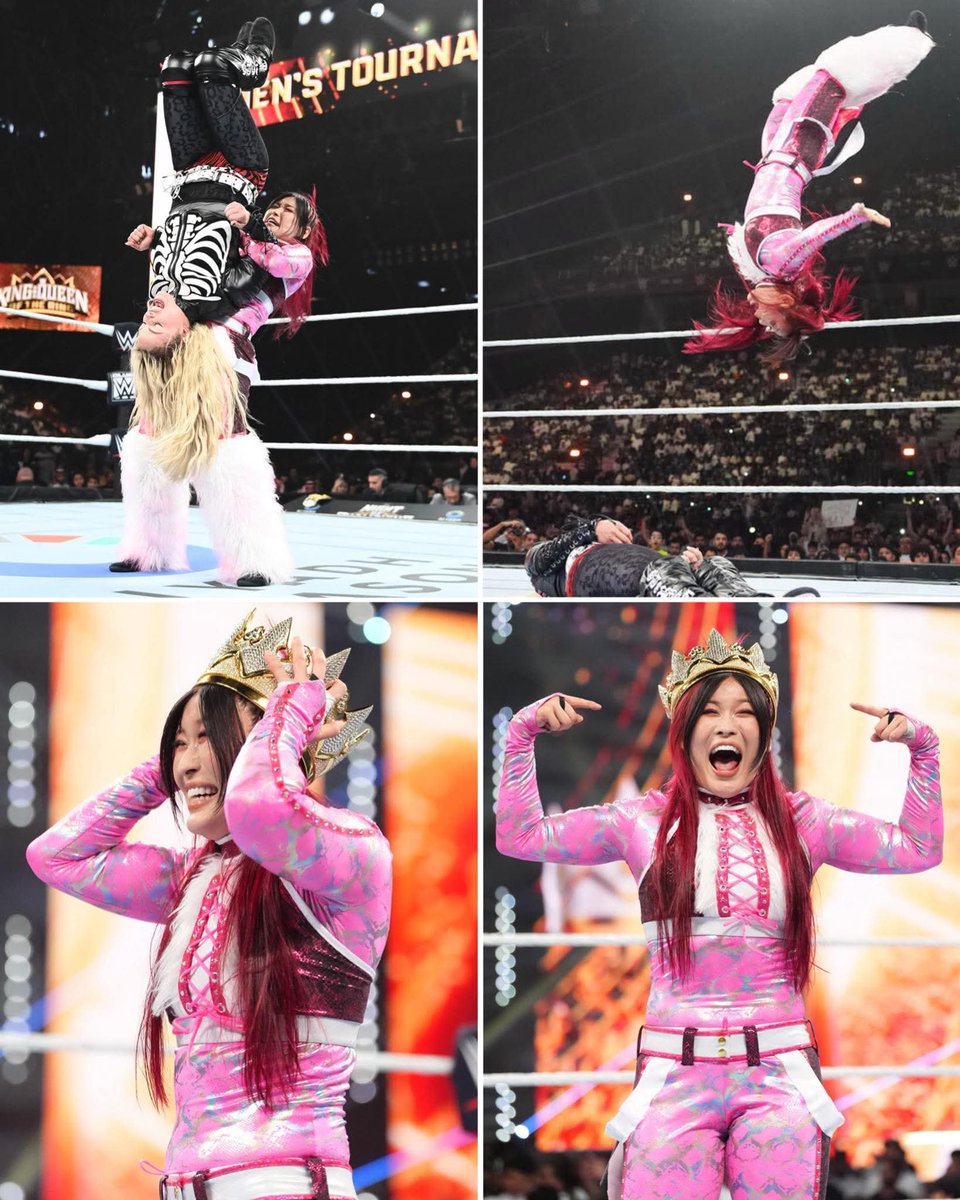 WrestleRealitys's tweet photo. The 2026 Queen of the Ring crown belongs to IYO SKY!
#wwe
#wweraw
#wwesmackdown
#smackdown https://t.co/TN3qOk4u9r