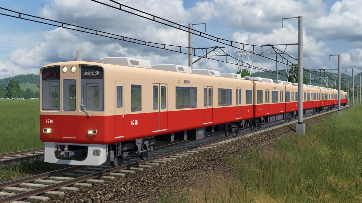 maya08s's tweet photo. 阪神電車の8000系 #TransportFever https://t.co/9strgU7PE5