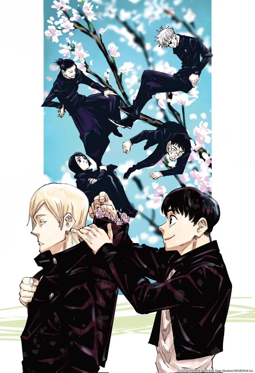lkkaikikolkkai's tweet photo. It's an illustration by Gege Akutami, so it must be from before Geto left. https://t.co/3nqnS0Z8X6