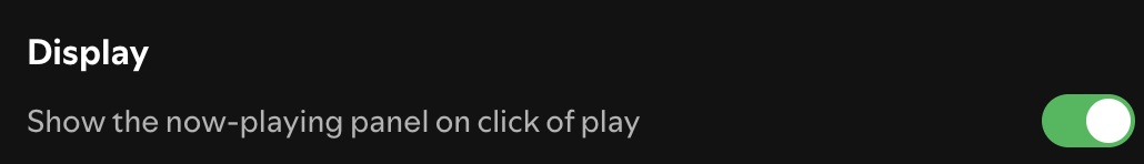 joao's tweet photo. A ridiculous @Spotify dark pattern: every desktop update resets this setting, re-enabling an annoying feature I deliberately turned off. https://t.co/zLwqsxtnA0