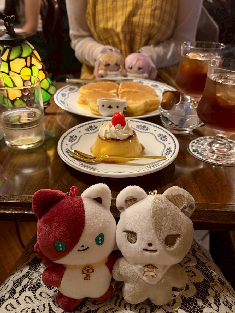 s___lty's tweet photo. とっても可愛い喫茶店を見つけた🍮🍀*゜
 #にじぱぺっとが見られるタグ https://t.co/5YooDt3T32