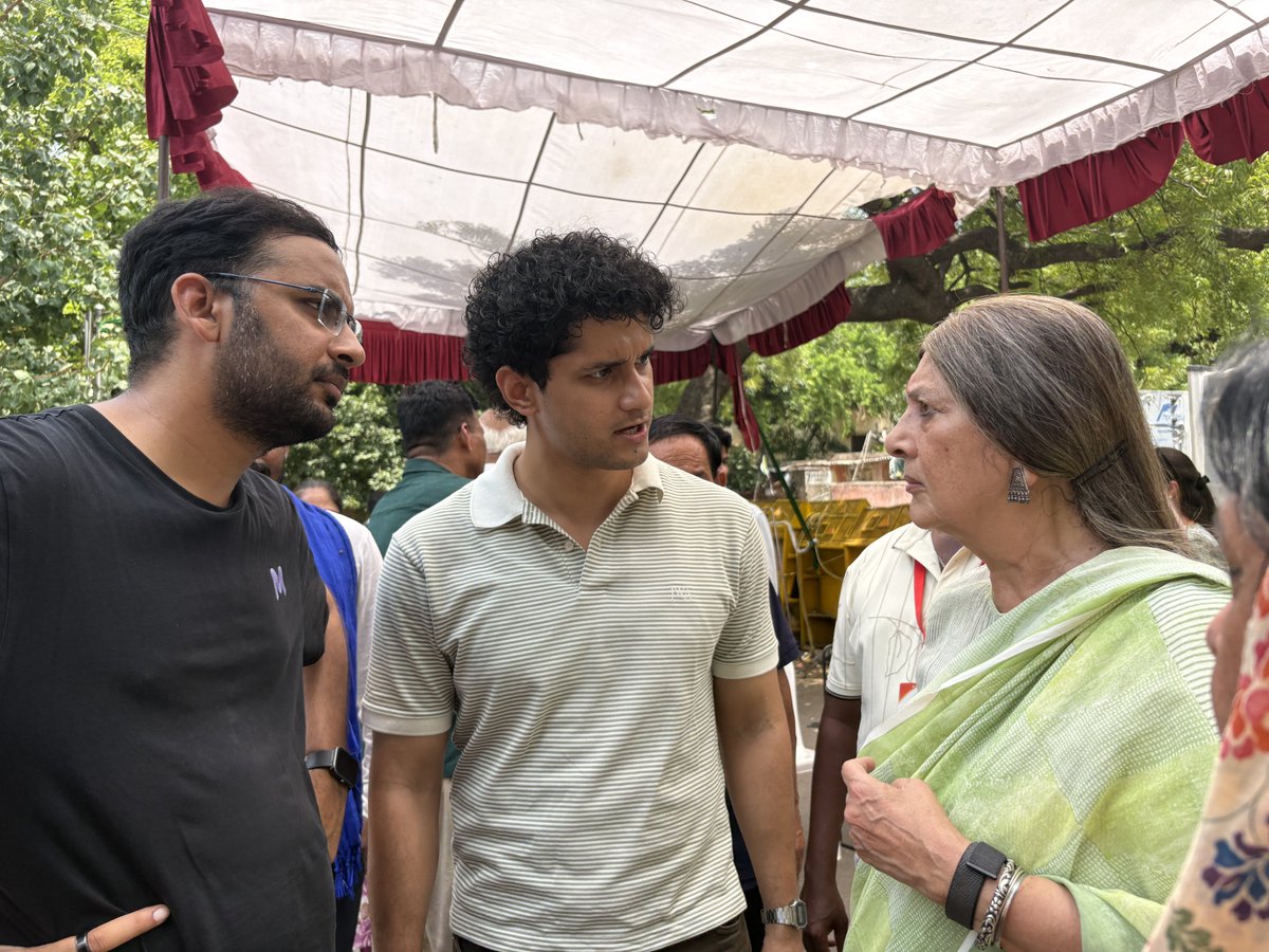 cpimspeak's tweet photo. CPI(M) General Secretary M A Baby and senior leader Brinda Karat visited Jantar Mantar today and extended their solidarity with the ongoing student-youth movement demanding the resignation of Union Education Minister Dharmendra Pradhan and accountability for the NEET Paper Leak and the complete failure of the education system. They were accompanied by SFI Joint Secretary Aishe Ghosh and other student leaders.

Comrade Baby and Comrade Brinda met Abhijeet Dipke, Saurav Das and Ashutosh Ranka of the Cockroach Janta Party and environmentalist and educator Sonam Wangchuk, who is on a hunger strike seeking justice for students and calling for the Minister’s resignation. They expressed their whole-hearted support for the movement and assured the students and youth that the CPI(M) will stand with them in their fight for justice.