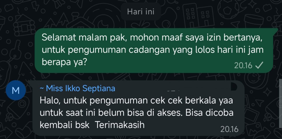 qlexturner's tweet photo. ni pengumuman pnj, hadehh https://t.co/pYWDz2l41A