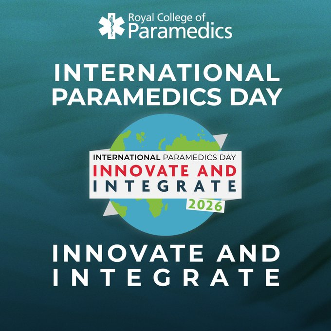 AACE_org's tweet photo. The 2026 #InternationalParamedicsDay is July 8, and this year's theme is "#InnovateAndIntegrate”   

@ParamedicsUK are asking for #paramedics from around the globe to share stories, experiences, or case studies.  

To get involved, go here ➡️ https://t.co/Irvfw7koZL

#IPD2026 https://t.co/IfFBlyFbv4