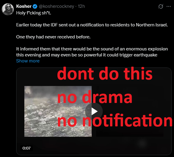 Channelexodus's tweet photo. Im pro @WhiteHouse @Russia @Israel  https://t.co/CYYUVT4A4h

The referenced vision stated America nuking a county @RobertLMaginnis.
Result was liberal elites that both trump and bibi hates inheriting the earth (dont be baited @realDonaldTrump @KremlinRussia_E).

Seemed as if the entire angered world nuked back, USA glassed, rest of the world irradiated (nature made sure) no nation won.

imho:
-US, If needed strike and go full defense turtle asap, explain later, trust no one, assume you have spies in critical response positions or insufficient practical means to block a full retaliation.
-no notification theatrics, take action, accept consequences, period.

Israel was not the target of the US in the vision.

Russia was not the target of the US in the vision.

(first hit target i keep to myself, i dont want that blood on my hands).

(@mfa_russia dont F this up, you see what Islam is doing to Europe, you are next) something coming in the future will turn Russia into an economic boom center and young adults will flock to you for lucrative work, IF you are not tyrants of course. People raise families only where they can see themselves settle.

I dont know what Israel is doing, im not qualified to instruct, only share what i see, but Israel gained a lot of relief, defense, territory, regional mastery, revenge, port authority leverage and to me "it feels" like Benjamin Netanyahu is pushing for more (greed) or playing testing ego games with President Trump.

Democratic secular moderate Middle Easters feel safer with Israel than caliphates, yes, but Old Testament and New Testament is clear, no man loves a tyrant and neither does God. He removes tyrants. God mandates basic rights even to gentiles and non-believers. Patient and long-suffering, not wanting any to perish, but for all to be exposed to truth even if temporarily.

Here's hoping to open channels and restrained egos.

I have enough fulfilled visions to help me trust my experiences i farm from my relationship with YHVH, i asked Grok to compile a list of things i predicted or saw that came to pass, it could not. Not strong enough yet. Sorry.

My fulfillments cross reference between short posts, long posts, images on X and my early videos on YouTube and newer ones on exo5ilver YouTube / Rumble.

Im not going to toot my own horn, this is either used or not, my hands are clean, i lived through that fallout aftermath in a gruelling vision of hours long, you don't want that for relatives, friends or even people you hate. There was not much left even for the elites crawling out of their bunkers like vermin.