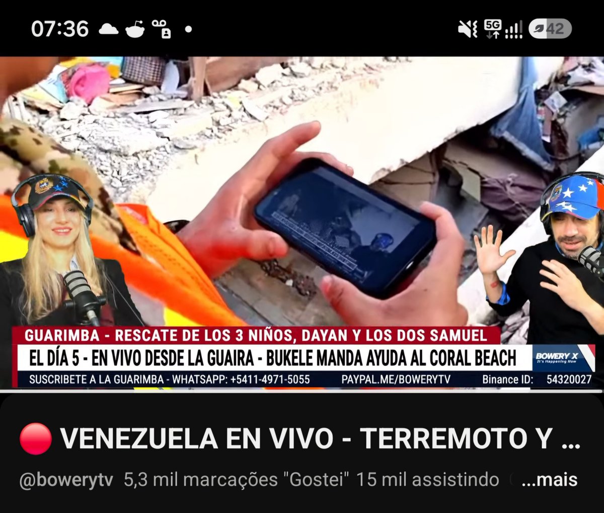 RichCoronado's tweet photo. La guarimba ayudando a los rescatistas del Salvador 🇭🇳 salvar gente en La guaira 🇻🇪 
@ChacoCma @GastonLevar https://t.co/uwEaBRAc1n