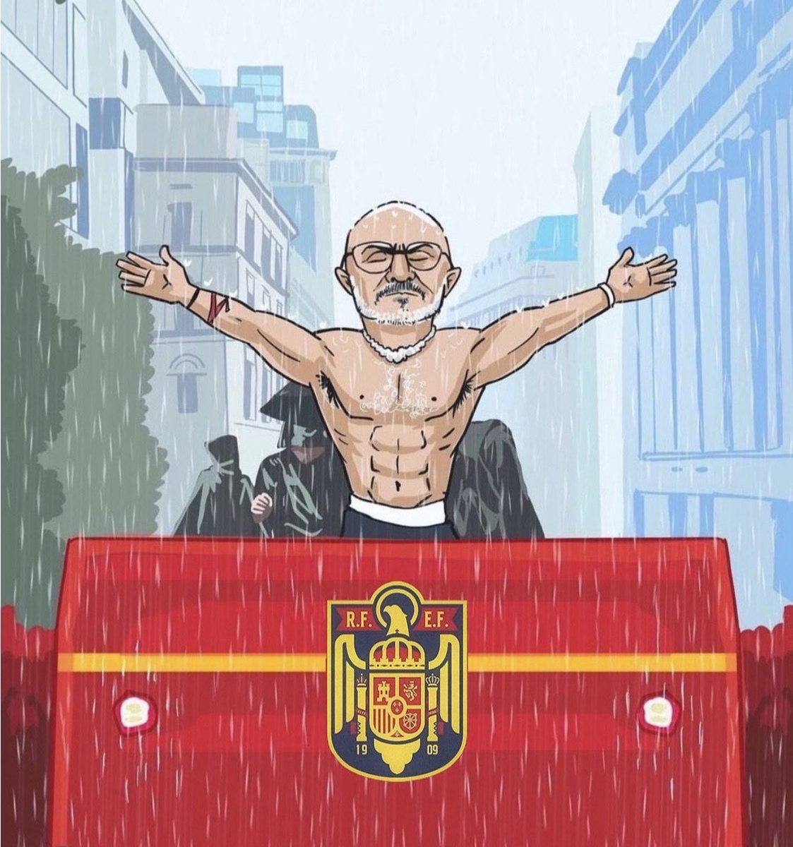 condecansado's tweet photo. 🚨🚨SOLO QUEDAN 20 DÍAS PARA QUE DON LUIS DE LA FUENTE NOS HAGA CAMPEONES DEL MUNDO 🇪🇸🫡 https://t.co/KiTiRjPGDo