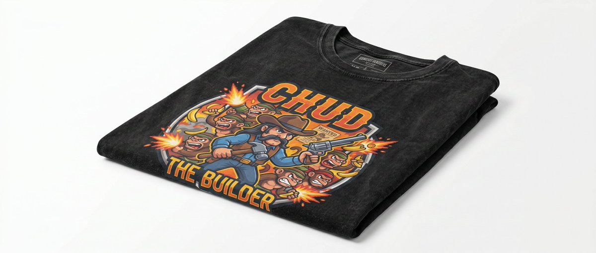 OffTopicShow2's tweet photo. FREE CHUD T-Shirt – Chud The Builder Vintage Tee #FREECHUD #stayhighlypositive https://t.co/rIPU9B8HvX