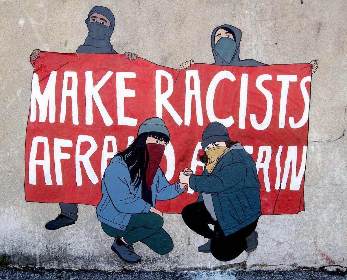 ultras_antifaa's tweet photo. “Make racist afraid again” https://t.co/IPjLmyLVeG