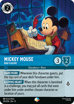 FinanzasMtg's tweet photo. 🔮 Mayor reducción de stock esta semana: Mickey Mouse - Bob Cratchit (V.2) de Winterspell 
- Diferencia: -59.12%
- Precio Mínimo: 2.80€
- Precio Trend: 6.47€
- Stock: 65 (vs 159)
📈 https://t.co/E7R9WqHLFd
#lorcana https://t.co/RPTNALrGzq