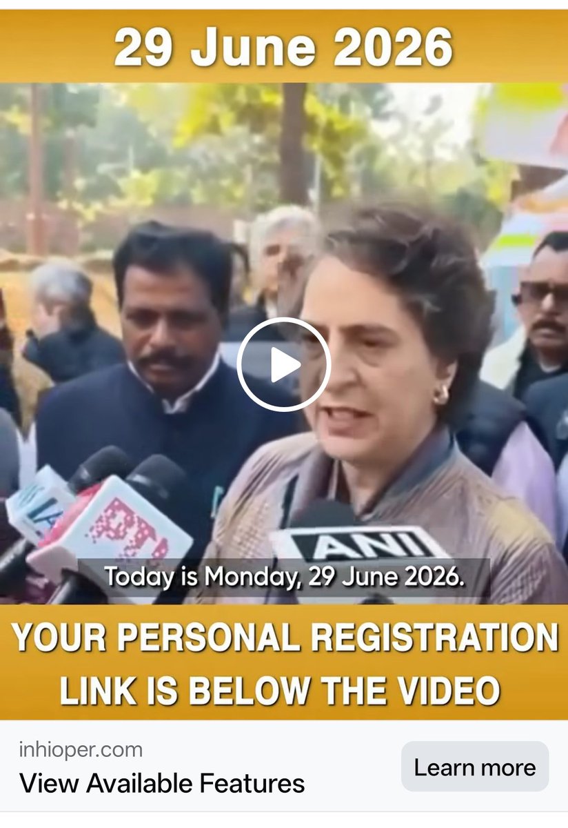 krishanchander1's tweet photo. @priyankagandhi @INCIndia @RahulGandhi आदरणीय मैडम जी, आपके नाम से फेक वीडियो चल रहा है, जो लोगों को इन्वेस्टमेंट के लिए प्रोत्साहित कर रहा है, प्लीज जल्दी से जल्दी एक्शन ले https://t.co/oMYAxVvNvP