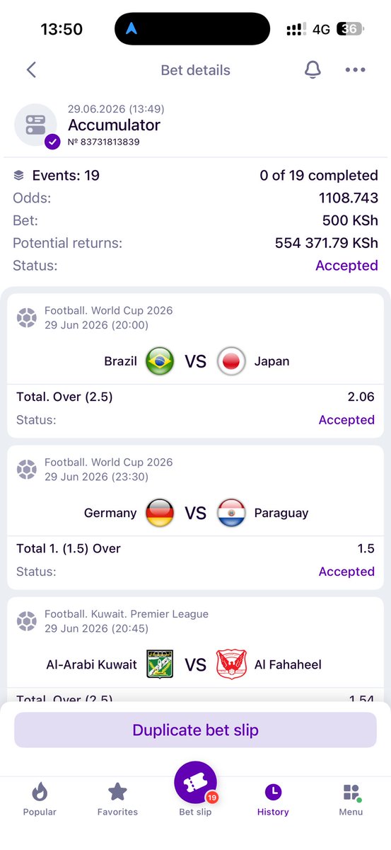 AntonioWallahi's tweet photo. Have a look at today’s slip
19 games; 1000+ odds

HelaBet Bet Code 👉 D8496

HelaBet offers the biggest odds.

REG link 👉 https://t.co/EblZ2HHuCT
Apk 📲 https://t.co/BEjnzdNv0F
Promo Code 👉 ANTOH

Get Tips &amp; Bet Converter;
👉 https://t.co/xe5rdEP06g

#WorldCup #Betting https://t.co/pPP5XXrEiD