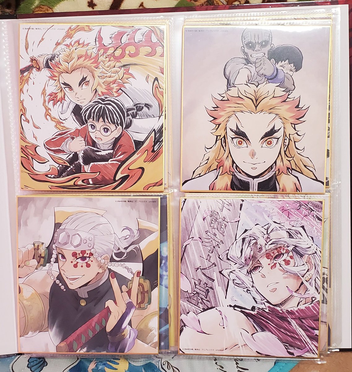 seramoon_0630's tweet photo. グッズ整理の為、お譲り致します🙇‍♀️
鬼滅の刃 全集中展 ミニ色紙 無限列車 遊郭編 ufotable
譲▶︎画像1～9枚目の物
求▶︎ALT参照
1～4枚目は画像10枚目のバインダーに入れておりました。
5～9枚目の画像は12枚目のバインダーにいれておりました。
大阪でしたらバインダー毎お手渡し可能です。⬇ https://t.co/W3kzvr31ZQ