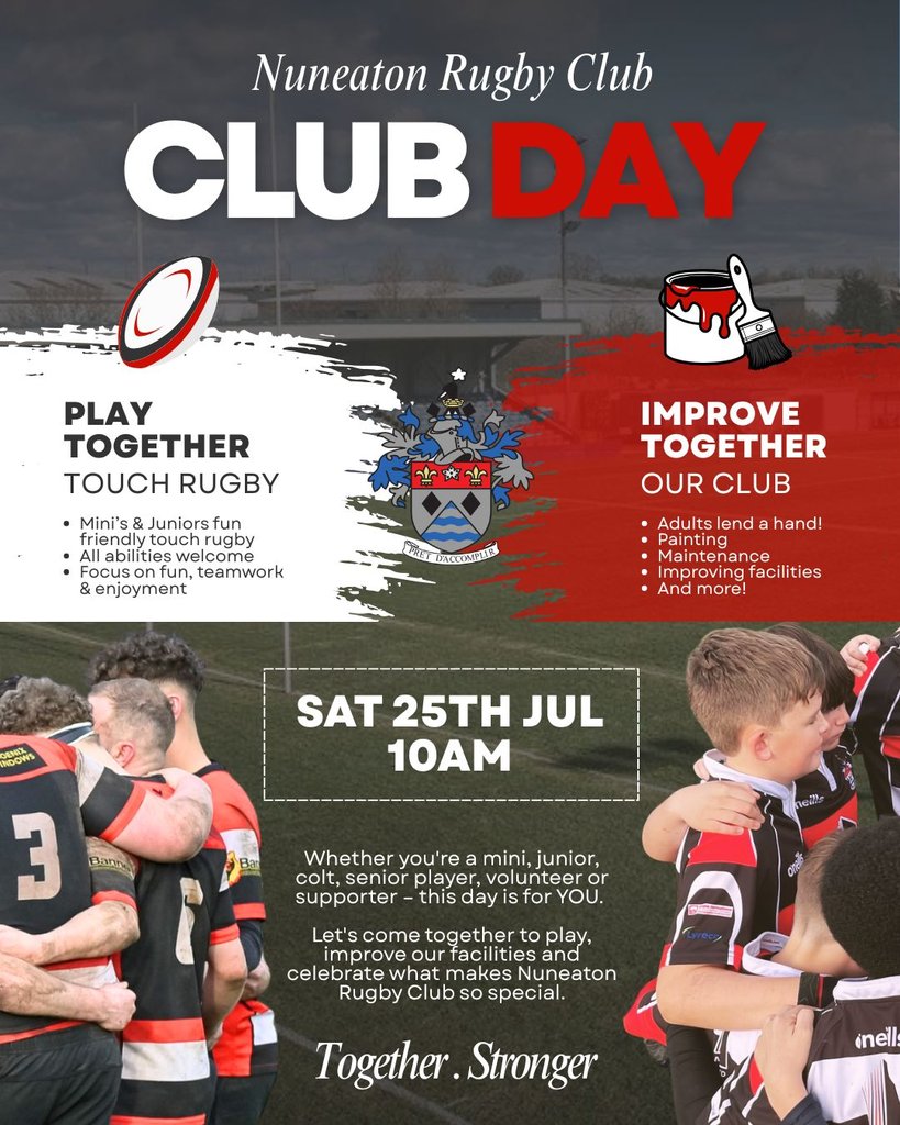 nunsrfc's tweet photo. Club Day: Players and Volunteers Sprucing Up Nuneaton Rugby Club #Pitchero
https://t.co/n3x9XNn9J0 https://t.co/1AL1m9iHh6