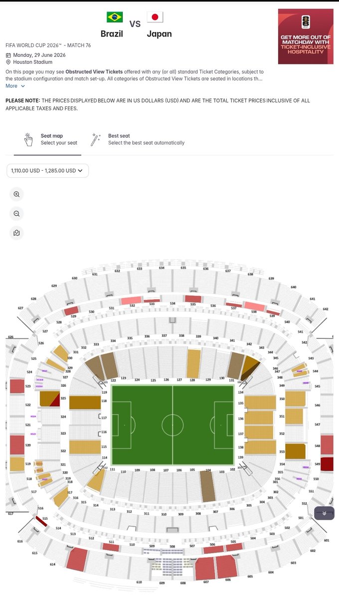 FootyTix_by_GM's tweet photo. 『ブラジル対日本』のチケット、直前に「Last-Minute Sales」で追加販売🇧🇷🇯🇵🎟️

✅️決勝トーナメントは対戦カード決定後に在庫放出あり
✅️ただし、DPによる価格変動には注意
✅️今回は抽選販売時の2倍以上に高騰📈

今大会は試合に応じて、在庫状況・価格推移の見極めが重要⚠️ https://t.co/P78caNpFCg