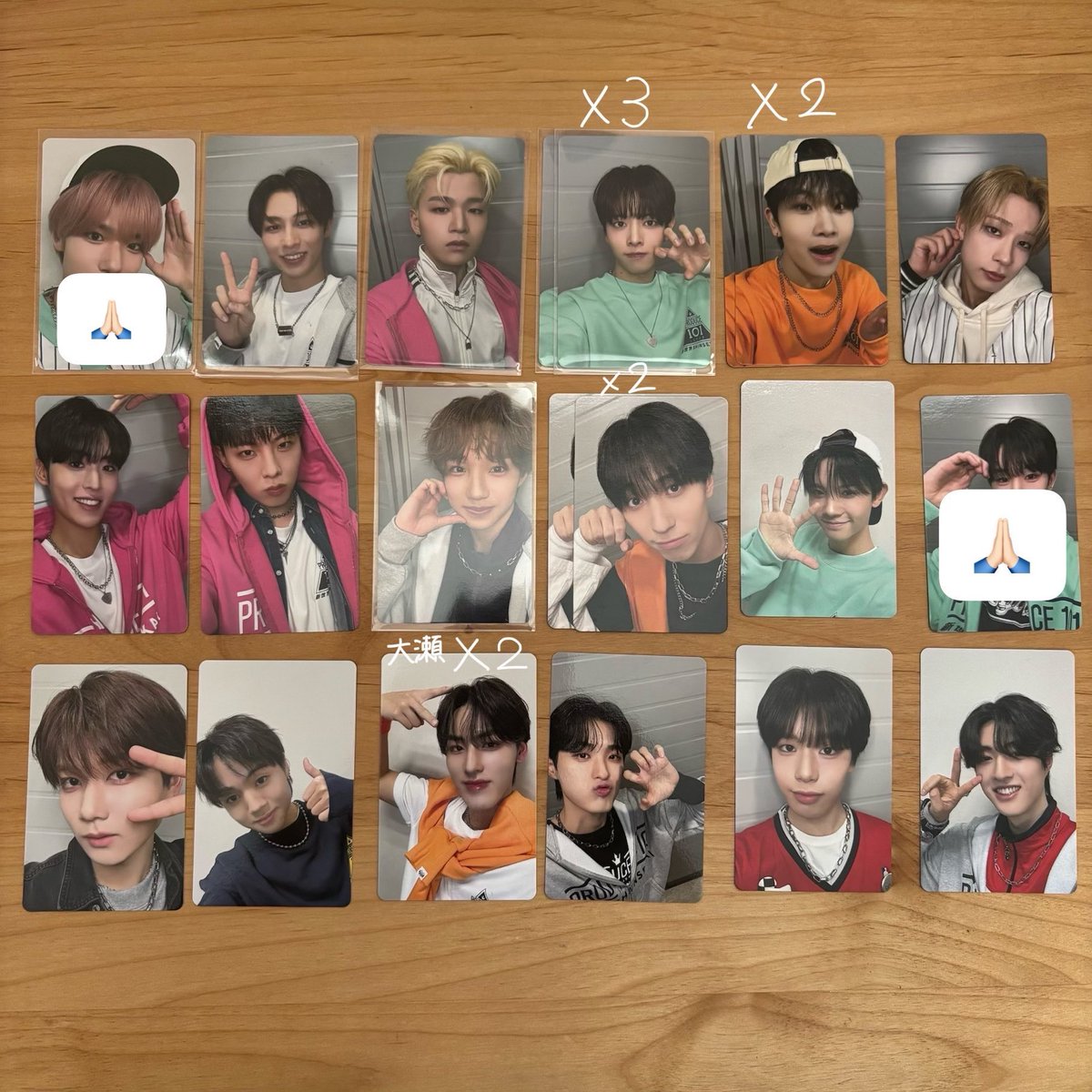 mn__92647's tweet photo. 日プ 新世界 PRODUCE101JAPAN新世界 練習着 トレカ 交換

【譲】 画像のもの
【求】 シンヘン(異種) 釼持吉成(全て) 買取 >> 熊部(異種) リッキー(友人分,異種)

郵送希望です。n:1,異種可。

トレカ,トレカ以外も全て検討します。条件ご提示の上でお気軽にお声かけください🙇🏻‍♀️(alt補足,♡のみ不成立) https://t.co/Pp4qaqH9jw