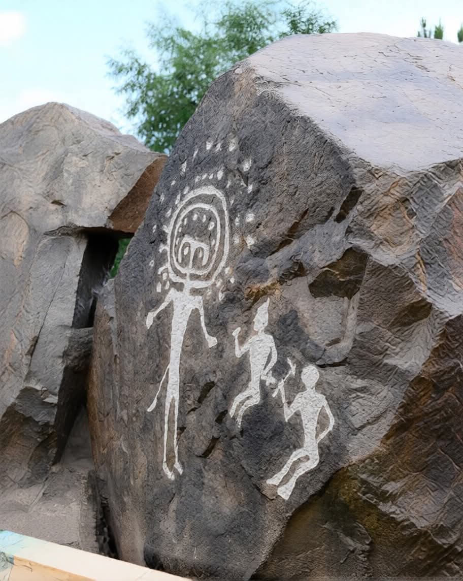 TheProjectUnity's tweet photo. The belief that these petroglyphs depict cosmic beings providing knowledge to pre-historic humanity should not be dismissed. 

The cosmic knowledge pre-historic humanity possessed, evidenced in countless megalithic sites boasting incredible alignments, should not be dismissed. https://t.co/6pWYBrpszN