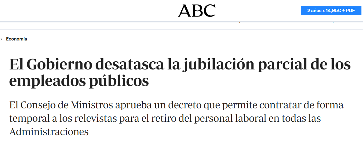 PAFPublica's tweet photo. ⚠️ESCÀNDOL !
El Govern espanyol aprova un decret de jubilació parcial que DUPLICARÀ la temporalitat, mentre esquiva respondre al TJUE i la Comissió Europea per mantenir l'abús als interins.

Emplacem @JuntsxCatMadrid i @Esquerra_ERC a CONDICIONAR EL TEXT A UN DECRET DE FIXESA https://t.co/dM5gOJ3Yon