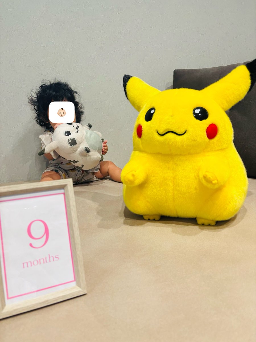 teka_tekari's tweet photo. 我が家のピカチュウも先日9ヶ月に https://t.co/ywYuR5NJBm