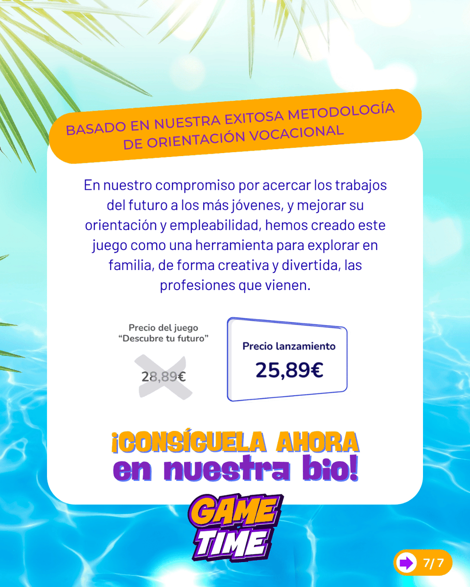 Singularity_Ex's tweet photo. ☀️ ¡Este verano, juega, ríete. pregunta, imagina! Y empieza a diseñar el futuro en familia.

✨ Diseña tu Futuro© es nuestro juego de cartas para desconectar un rato de las pantallas y conectar con algo mucho más importante: las conversaciones que ayudan a los jóvenes a imaginar quiénes pueden llegar a ser.

🃏 A través del juego, la juventud descubre trabajos del futuro, exploran roles, combinan habilidades, activan eventos inesperados y entrenan algunas de las competencias que más van a necesitar: creatividad, pensamiento crítico, adaptación, empatía, estrategia y capacidad para tomar decisiones.

💡 Y lo mejor es que también juegan los adultos. Porque muchas veces, cuando una familia se sienta a jugar, aparecen preguntas que en el día a día cuesta sacar: qué te interesa, qué se te da bien, qué problemas del mundo te gustaría resolver o qué tipo de futuro quieres construir.

🤖 Una forma analógica, divertida y compartida de hablar de vocación, empleabilidad y trabajos del futuro sin que parezca una charla seria.

🎴 Diseña tu Futuro© ya disponible en nuestra bio.