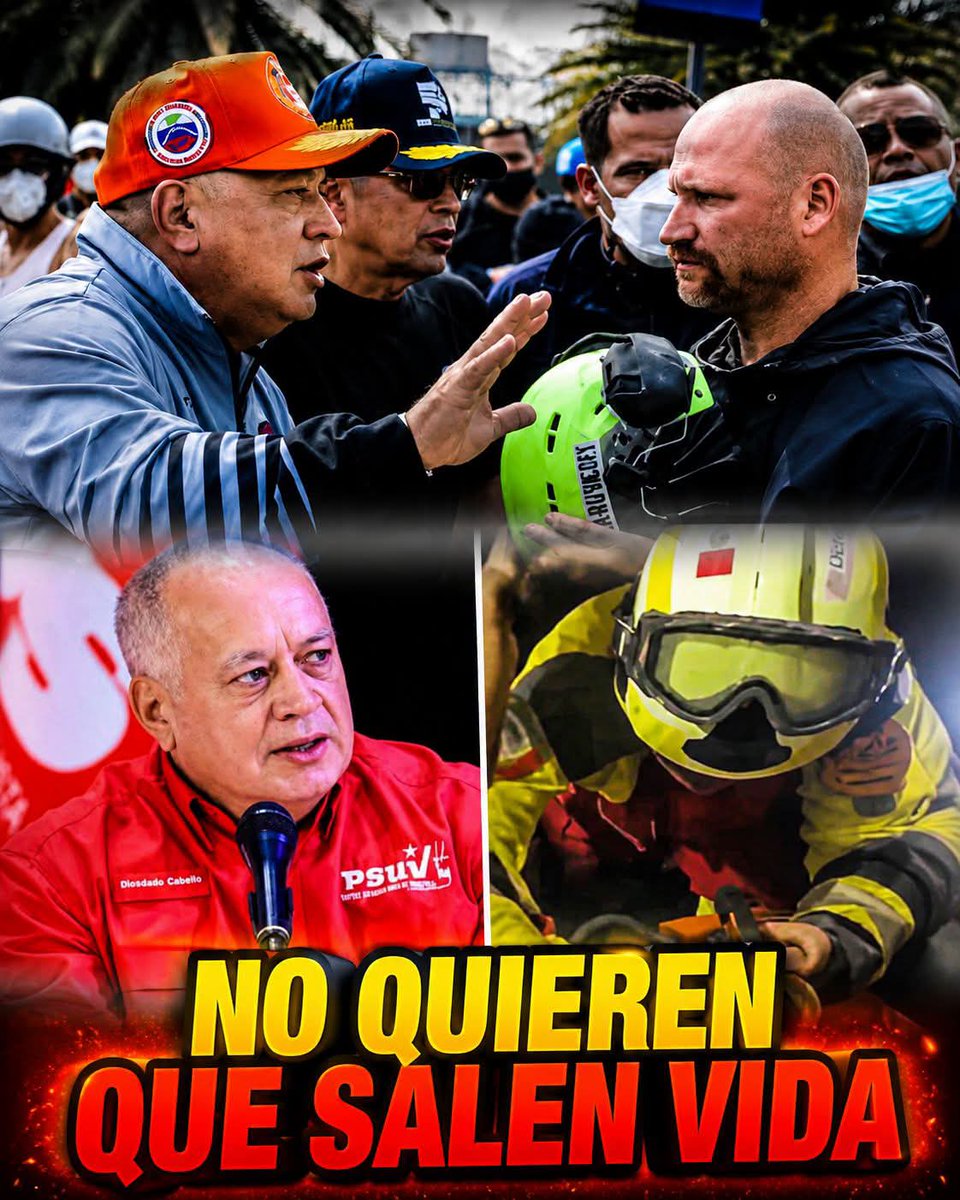 LaVerdadTraePaz's tweet photo. Uno de los rescatistas de #EEUU 🇺🇸 cuestionó directamente a #DiosdadoCabello ☠️ por obstaculizar las labores humanitarias y le reclamó: "¿No quieres que vaya y ayude a la persona que está allí?"

 Saque sus propias conclusiones... https://t.co/O31lVoPsCT