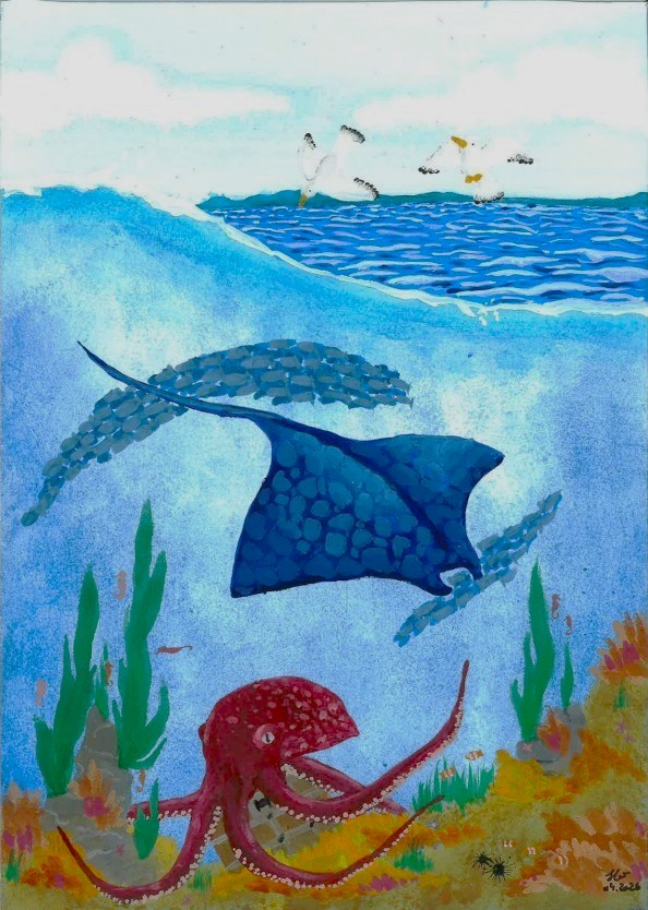 MLKGmbH's tweet photo. Liebe Helene (14 Jahre), ein riesiges Dankeschön für dein tolles Oktopus-Bild! Es hat mir wirklich viel Freude bereitet. Ganz liebe Grüße nach Schönbach! https://t.co/sJ1NUADWnn