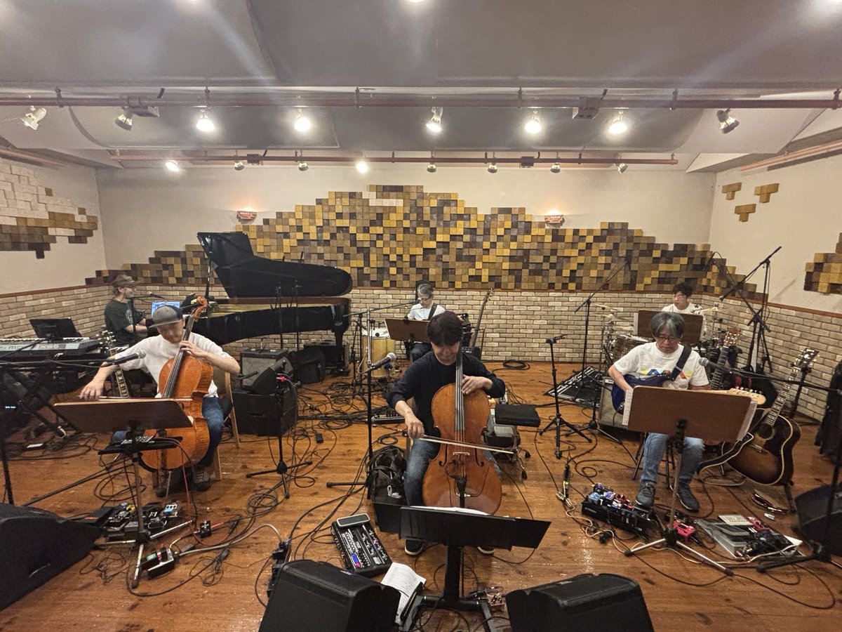 HirokiKashiwagi's tweet photo. 7/4の
ツルハグループ✖️P&amp;G presents
Made  in  musicasa2026の最終リハーサルでした。今年も大好きな
仲間とこのコンサートが出来る喜びと、ありがたいなぁという思いで
いっぱいです。楽しくなりそうですので乞うご期待😊です！
#光田健一
#天野清継
#コモブチキイチロウ
#伊藤ハルトシ
#齋藤たかし https://t.co/GfMtmTMo3C