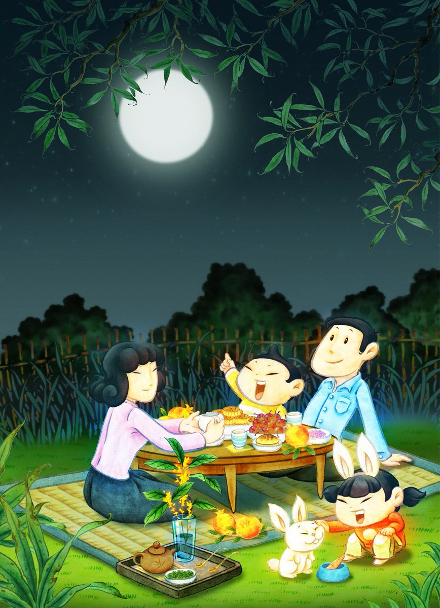 ORhinebolt32182's tweet photo. Hey  Full moon tonight means Mid-Autumn Festival is here! Gathered with loved ones, mooncakes u0026 warm vibes – this is pure joy. https://t.co/Bj7Ydklh1V