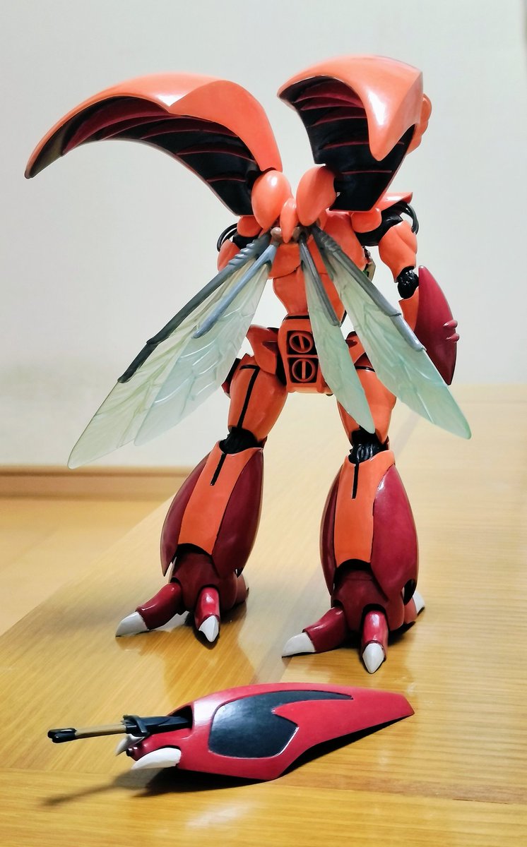 gohideki5's tweet photo. #バンダイ #ダンバイン #レプラカーン #HG
取り敢えず完成
ABS樹脂が粉々にな��心も砕け、永らく放置
設定画に近づけようと各部弄ってます
光沢抑えにップコートしなきゃ https://t.co/AkJtZ1weCw