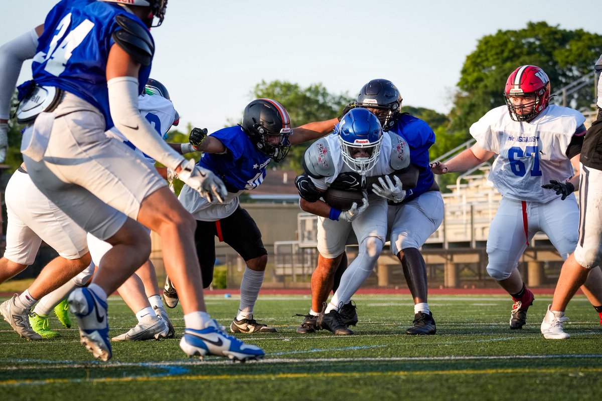 Agganisfdn's tweet photo. The South Won The 2026 Agganis All-Star Football Game 12-10 Last Night at Manning Field 🏆 https://t.co/G460u6HGRB
