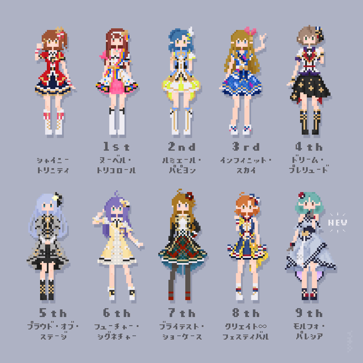 IchitaIllust's tweet photo. #祝ミリシタ9周年 👗✨ https://t.co/tLLs8uLW5s