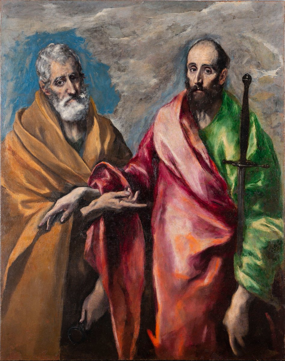 ColeccionMMoret's tweet photo. El Greco pensando en Lucas van Leyden

Doménikos Theotokópoulos (El Greco). San Pedro y San Pablo. Óleo sobre lienzo, h. 1590. @MuseuNac_Cat https://t.co/NIdTIG2TE3