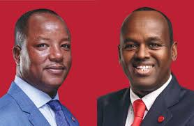 NairobiBusiness's tweet photo. Mr Abdi Mohamed (below right) has resigned as the Absa Bank Kenya CEO after three years at the helm. He has been succeeded in an interim capacity by Chief Financial Officer Yusuf Omari. The board is expected to make a substantive appointment in July. https://t.co/QNR2tKSTY4