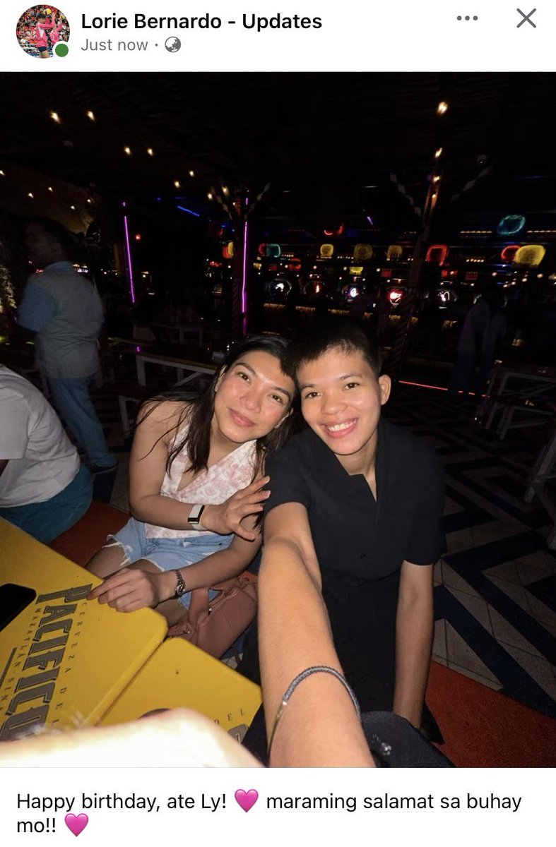 letletalinsunu1's tweet photo. “Happy birthday Ate Ly!💕 Maraming Salamat sa buhay mo”- 

Lorie Bernardo birthday greeting for Alyssa Valdez https://t.co/nwHRcCMw1F