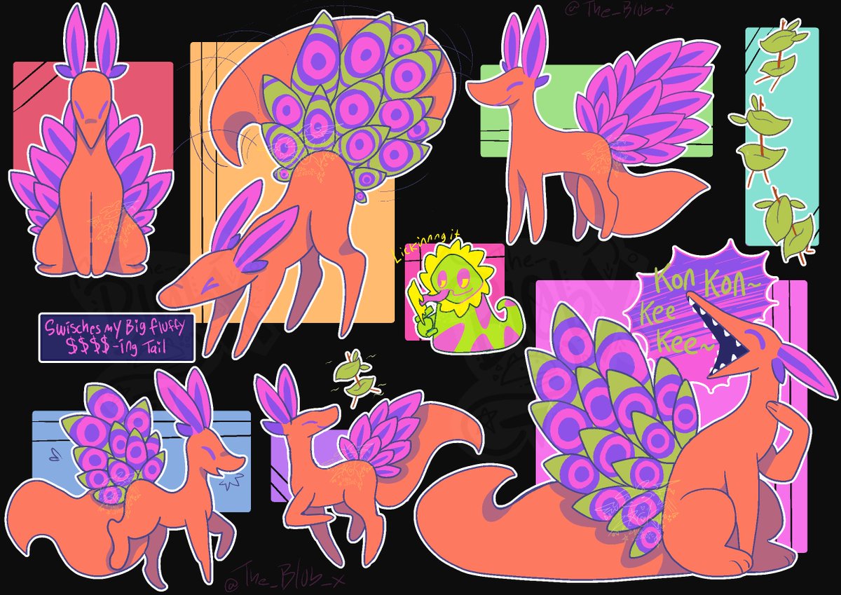 The_Bl0b_'s tweet photo. DELTARUNE SPOILERS!!!! 

-
-
-
-
-
-
-
-
-
-
-
 I fell in love Netskie so i doodled em. + bonus leaflings and Floradinn lickinnnngg ittt 
#deltarunespoilers #deltarunechanpter5 https://t.co/TW1RFT0Eib