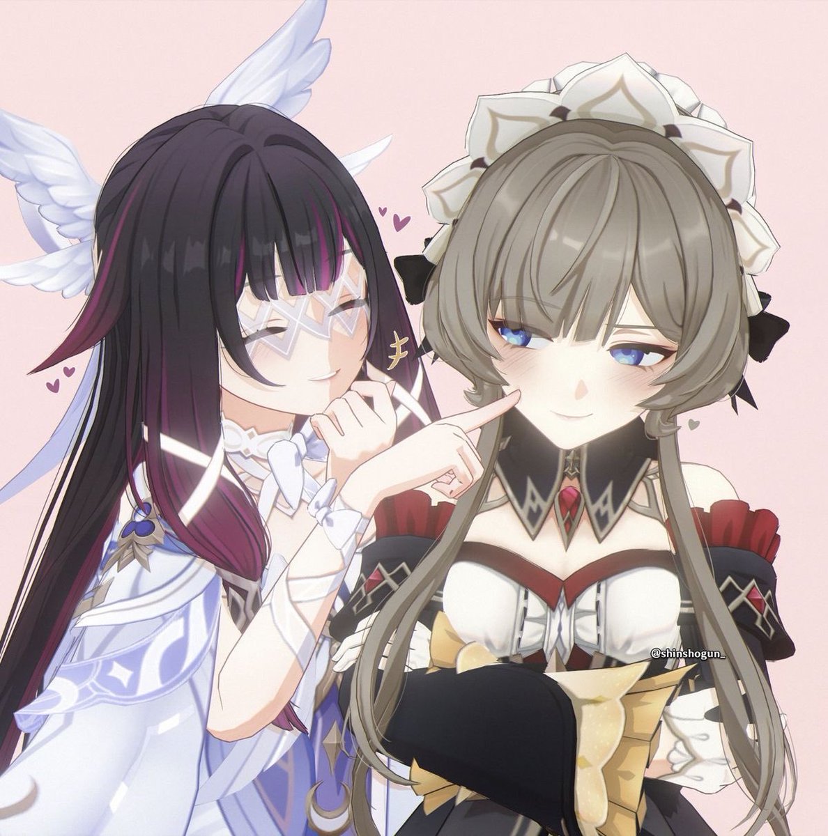 Nookems's tweet photo. some of the most iconic genshin yuri imo https://t.co/APZg0ZFywz