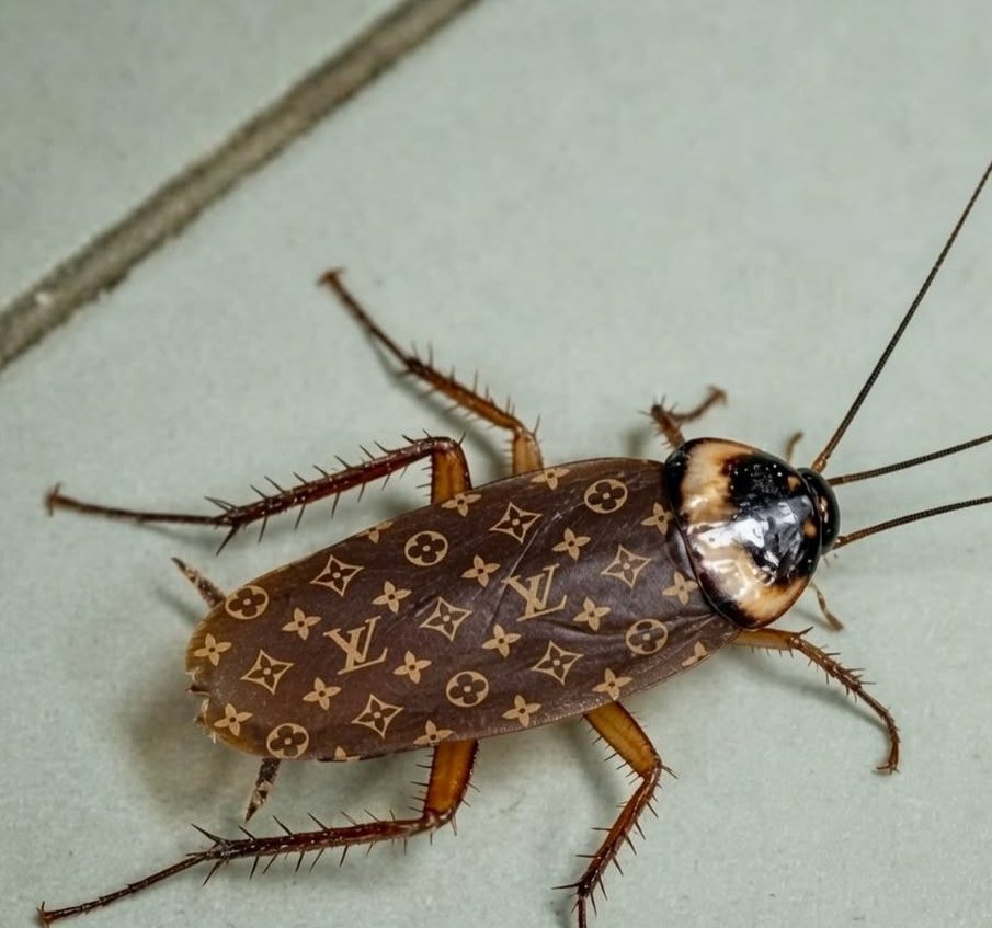 Preciolight's tweet photo. Cockroaches in Elon Musk's house be like this😂Even the bugs in billionaire houses are designer🤣 https://t.co/uEtP6HfJ3M