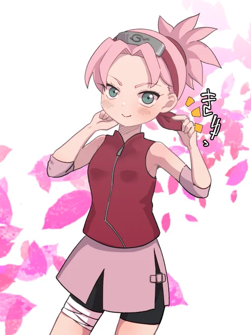 あんバタさん( と線画交換でサクラちゃん描いてもらいました!! かわいい～! いつもありがとー!描きたかったからうれしい