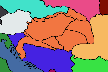 histimportant's tweet photo. sometimes while im working on a script, i'll doodle a god awful little map to help me keep track of what i'm talking about and what i've already done.

so enjoy this really bad hungary https://t.co/dTjByM0bVi