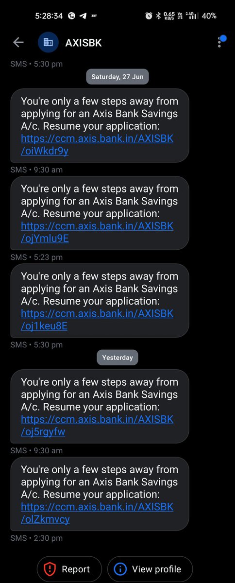 iamreetjaiswal's tweet photo. @AxisBankSupport @RBI @RBIsays 

@AxisBank rejected my credit card application. Fine. But why the nonstop calls, SMS, and emails for a savings account? I applied for a credit card, not a savings account. Please stop this irrelevant marketing. It's annoying and makes no sense. https://t.co/LaJHi5F8zN