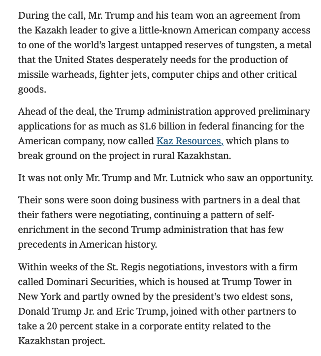 Ike_Saul's tweet photo. Right in front of our faces. Zero attempt to hide or conceal it. Absolute, total self-enrichment at a magnitude we have never really seen. And every week brings a new story just like it. They're getting richer at every opportunity. https://t.co/1k1UxDL5r7