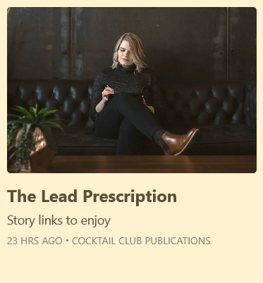 club_tales's tweet photo. New #digest - #CocktailClub - #Medium stories from our #publications by Debdutta @RobertGowty
@NoRouteExplore @SMRevolinski @kezzamac
@more_matters @SlavovSash0 @skrocky92
@monikagupta259 @marksrsterling @Peach2Each
& more not on X
say hi if i missed u
https://t.co/UhFvIU7mUX https://t.co/jxrlSSdh8D
